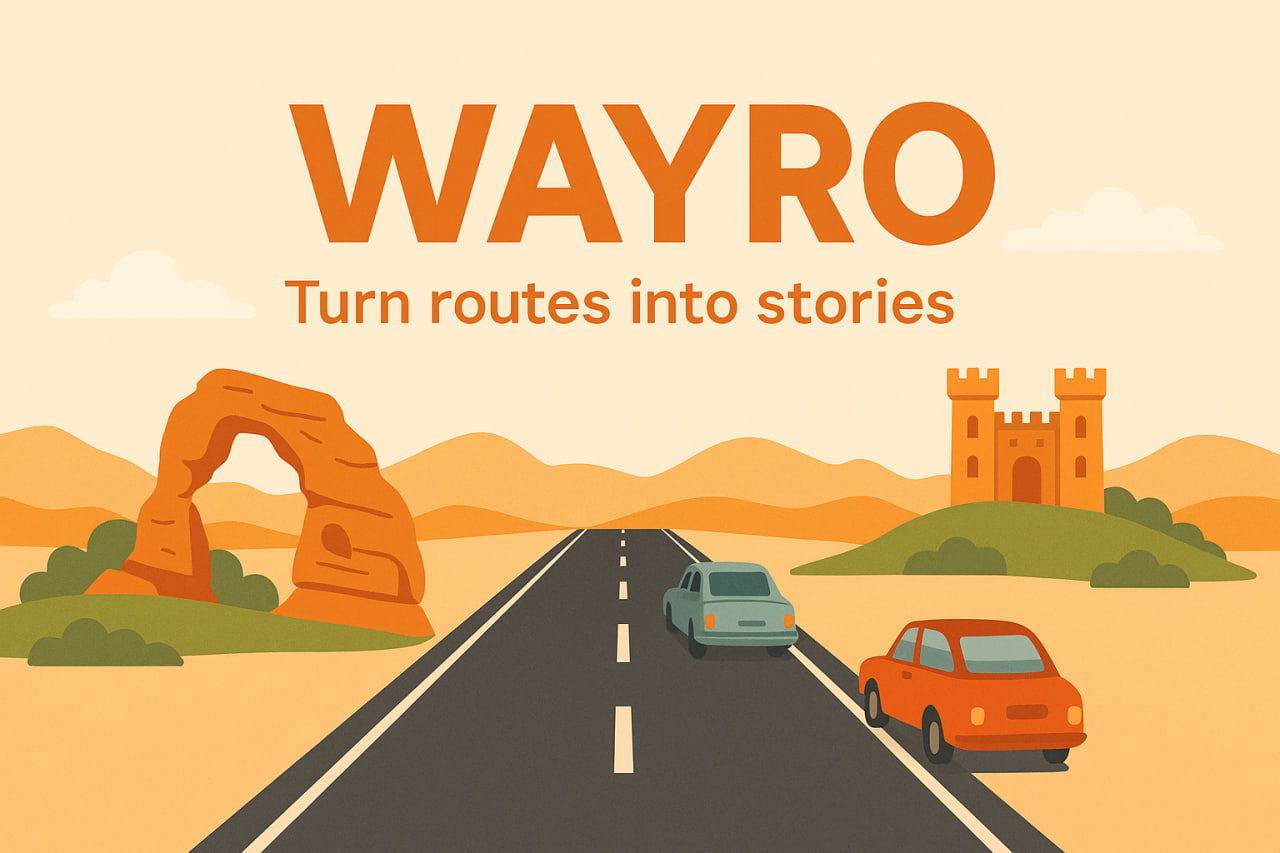 Wayro AI trip planner for smart travel between cities
