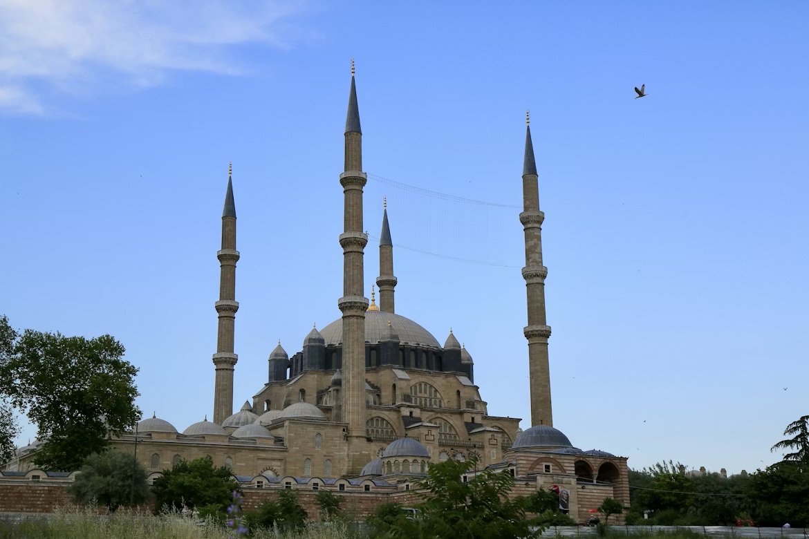 Magnificent dome of the Selimiye Mosque in Edirne, a top stop on an Istanbul to Thessaloniki road trip