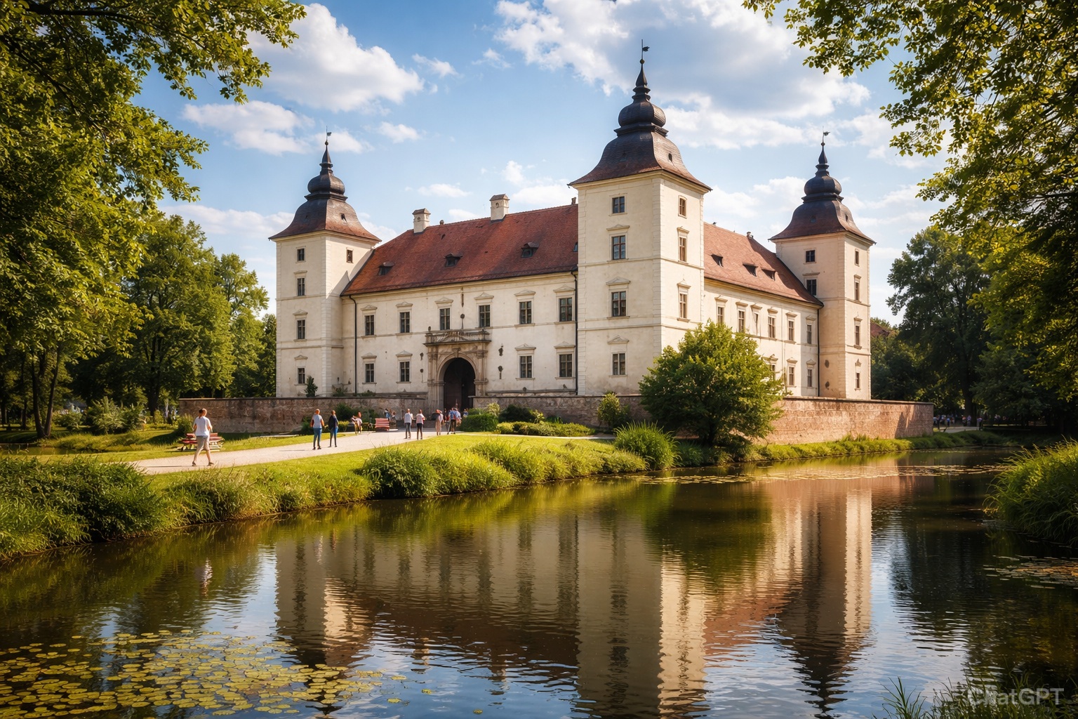 Nádasdy Castle Renaissance fortress in Sárvár, Hungary - a must-see stop on the Budapest to Zagreb drive