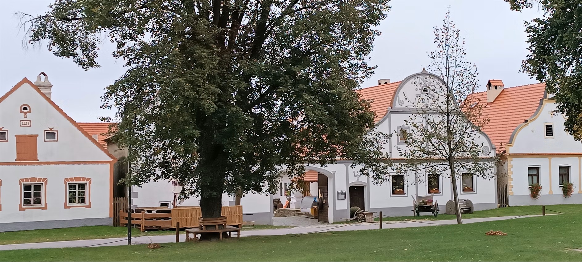 The historic Farmsteads of Holašovice, a UNESCO site and off-highway detour between Prague and Vienna.