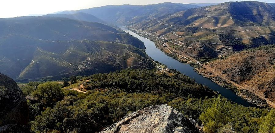 Scenic drive Porto to Salamanca – Águeda River canyon viewpoint