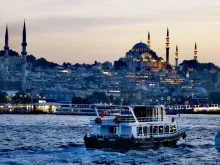 Panoramic view of Istanbul skyline with the Bosphorus bridge, the starting point of the Istanbul to Thessaloniki road trip